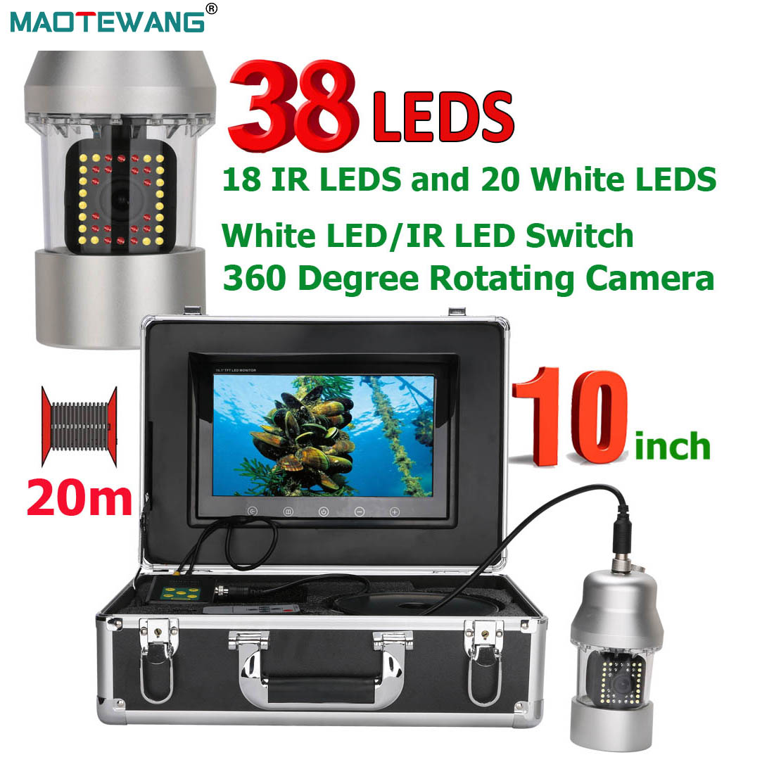 Fish Finder Cable - MAOTEWANG cámara de vídeo de pesca