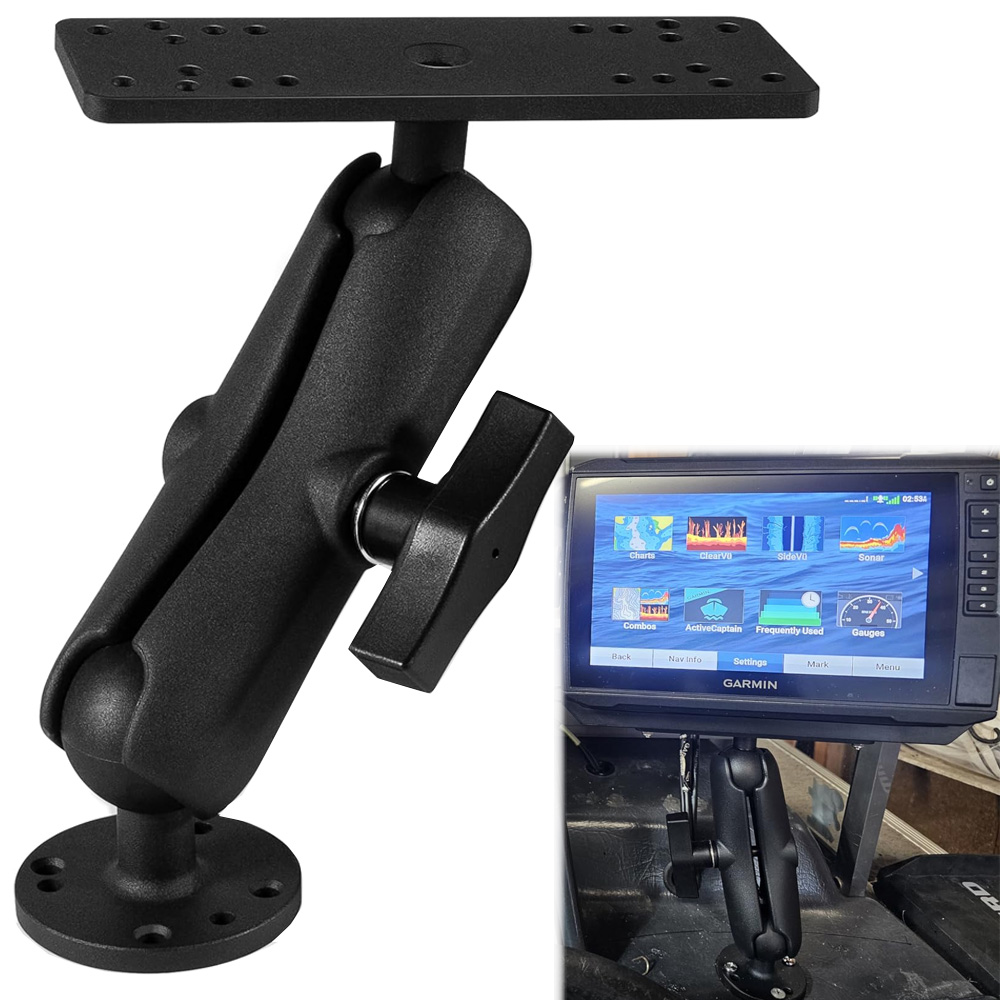 Fish Finder Mount - Soporte de aluminio para sonda de