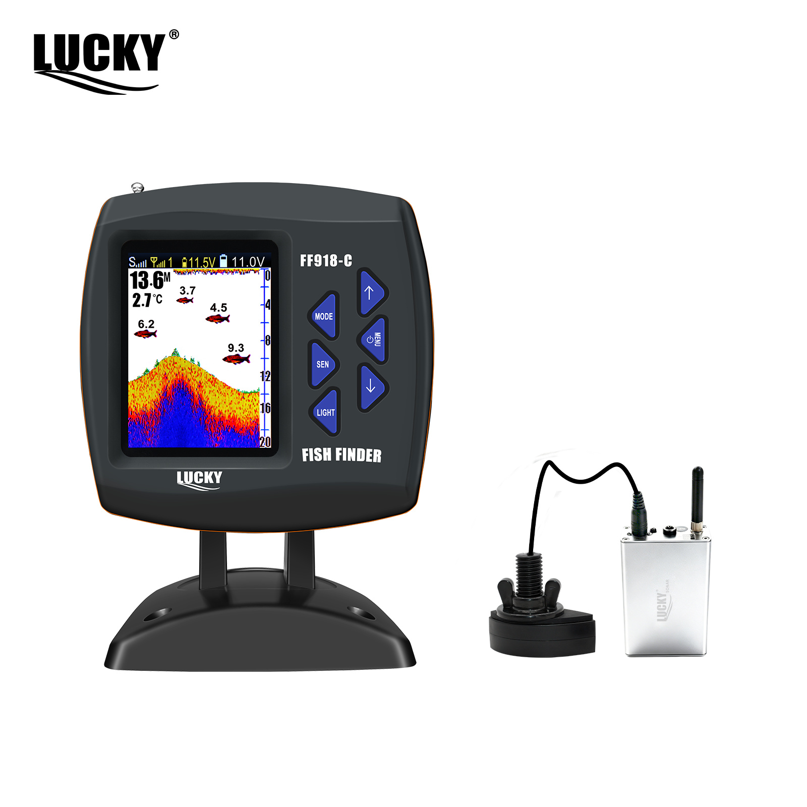 Fish Finder Transducer - Lucky FF918 - Barco a Control