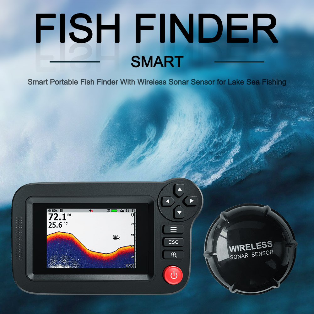Buscador de peces inteligente: - Fish Finder Transducer reseña y precio