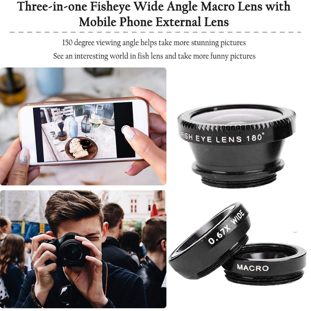 Lente universal 3 en 1 tipo oj - Fishing Camera reseña y precio