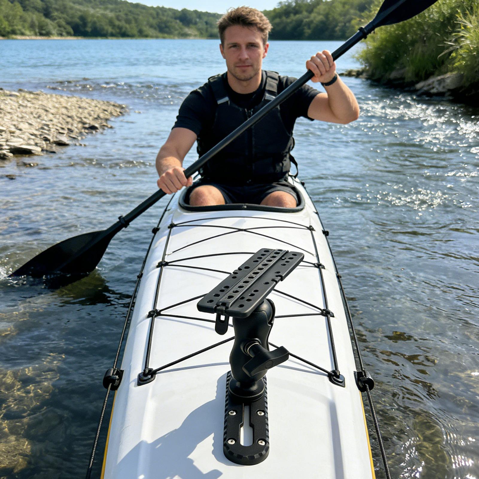 Soporte para riel de kayak con - Fish Finder Mount reseña y precio