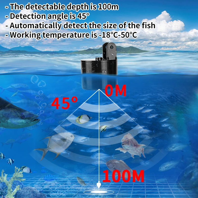 Alarma 100M Sonar portátil bus - Fish Finder Transducer reseña y precio