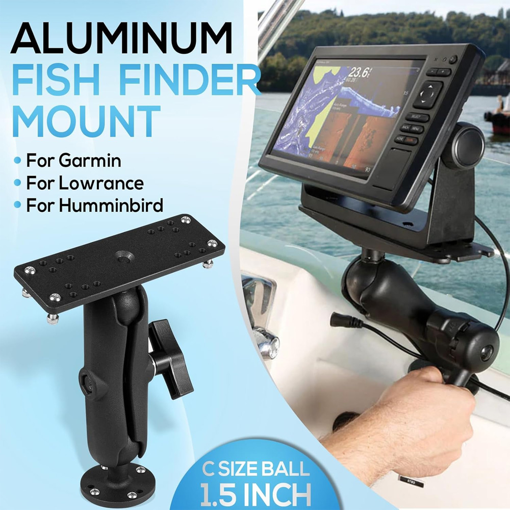 Soporte de aluminio para sonda - Fish Finder Mount reseña y precio