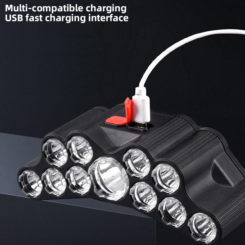 Linterna frontal de 11 LED, lá - Fish Finder Battery reseña y precio