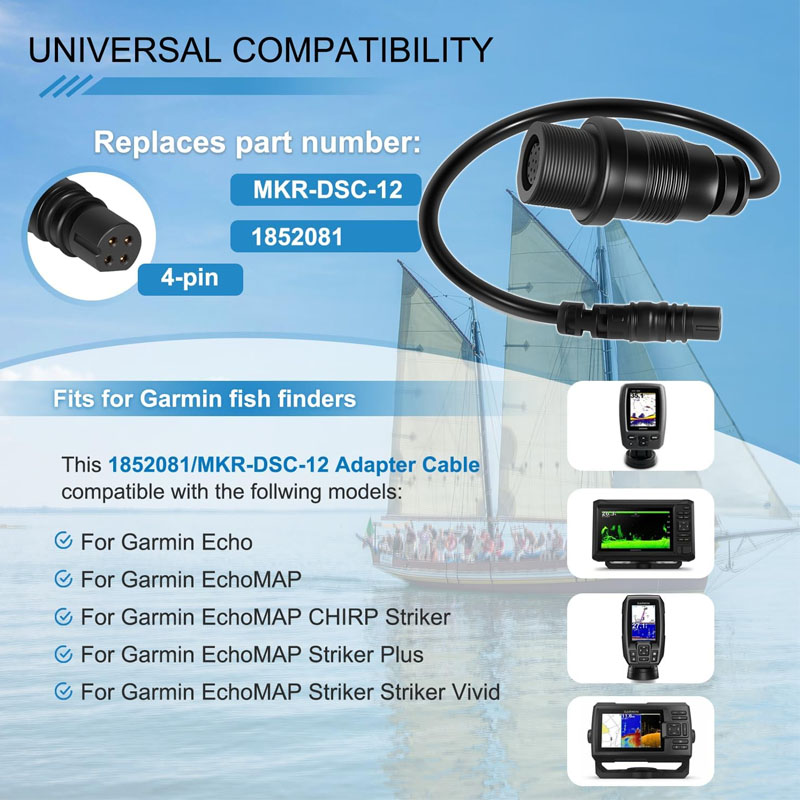 1852081 MKR-DSC-12 Cable adapt - Fish Finder Cable reseña y precio