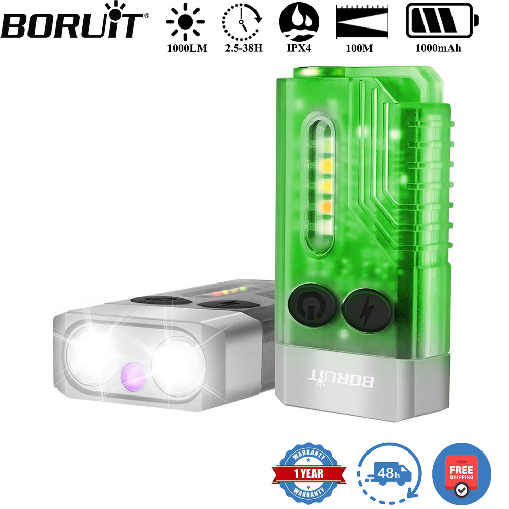BORUiT V10 llavero UV LED EDC  - Fishing Light reseña y precio