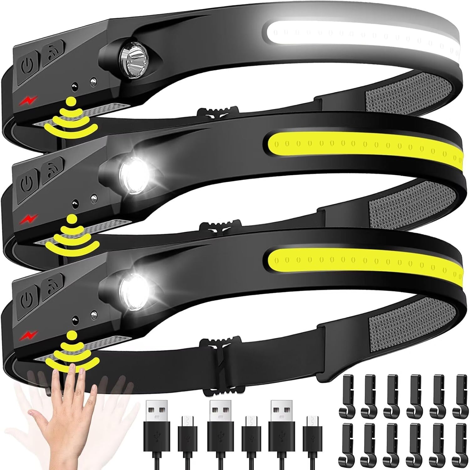 Linterna frontal con Sensor, l - Fish Finder Battery reseña y precio
