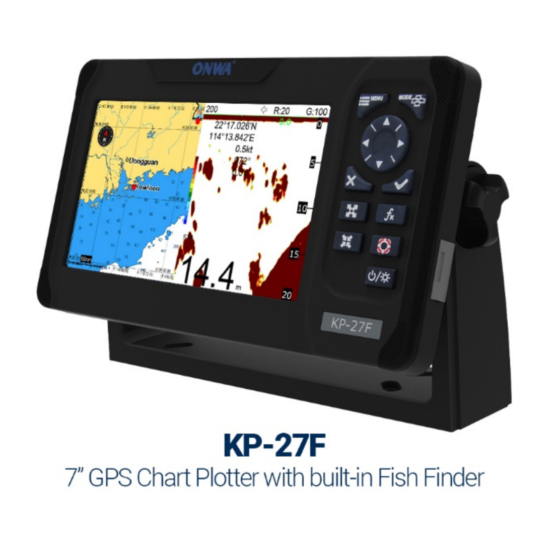 ONWA KP-27F Plotter de gráfico - Fish Finder Transducer reseña y precio