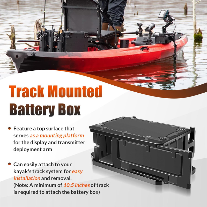 Caja de batería montada en pis - Fish Finder Transducer reseña y precio