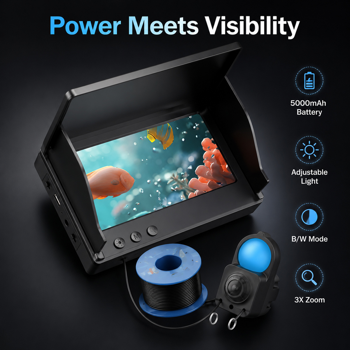 Cámara de Pesca Submarina HD c - Fishing Camera reseña y precio