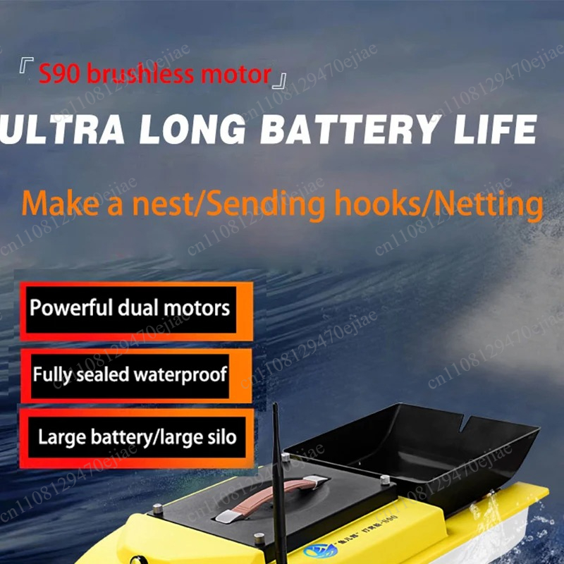 Barco Cebador con GPS S90 12V  - Fish Finder reseña y precio
