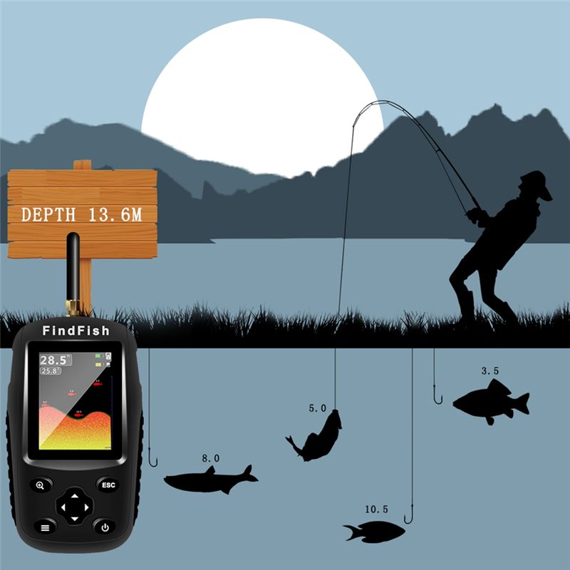 Sonda de Pesca Inalámbrica Int - Fish Finder Portable reseña y precio